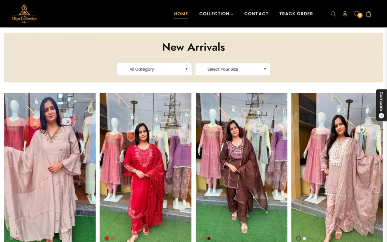 Diya Collection website