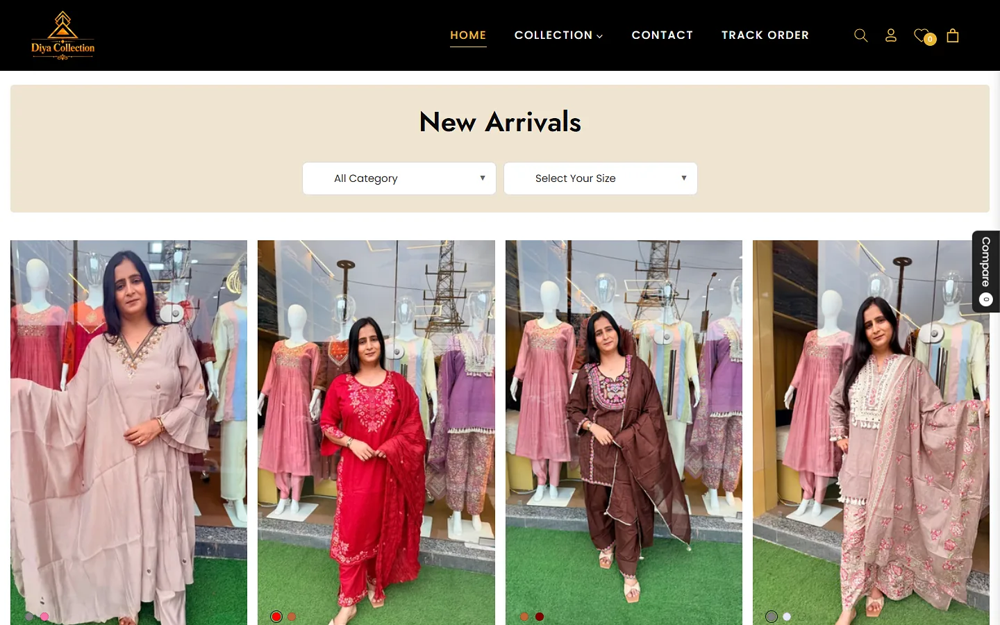 Diya Collection website