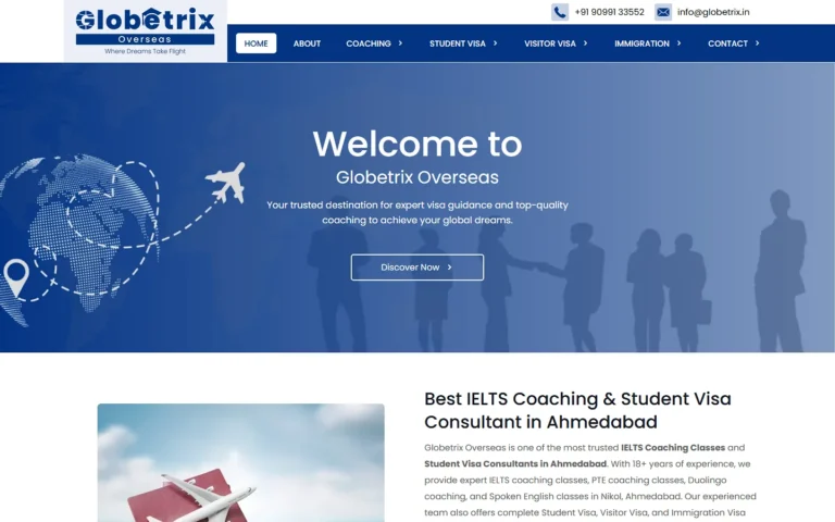 Globetrix Overseas website