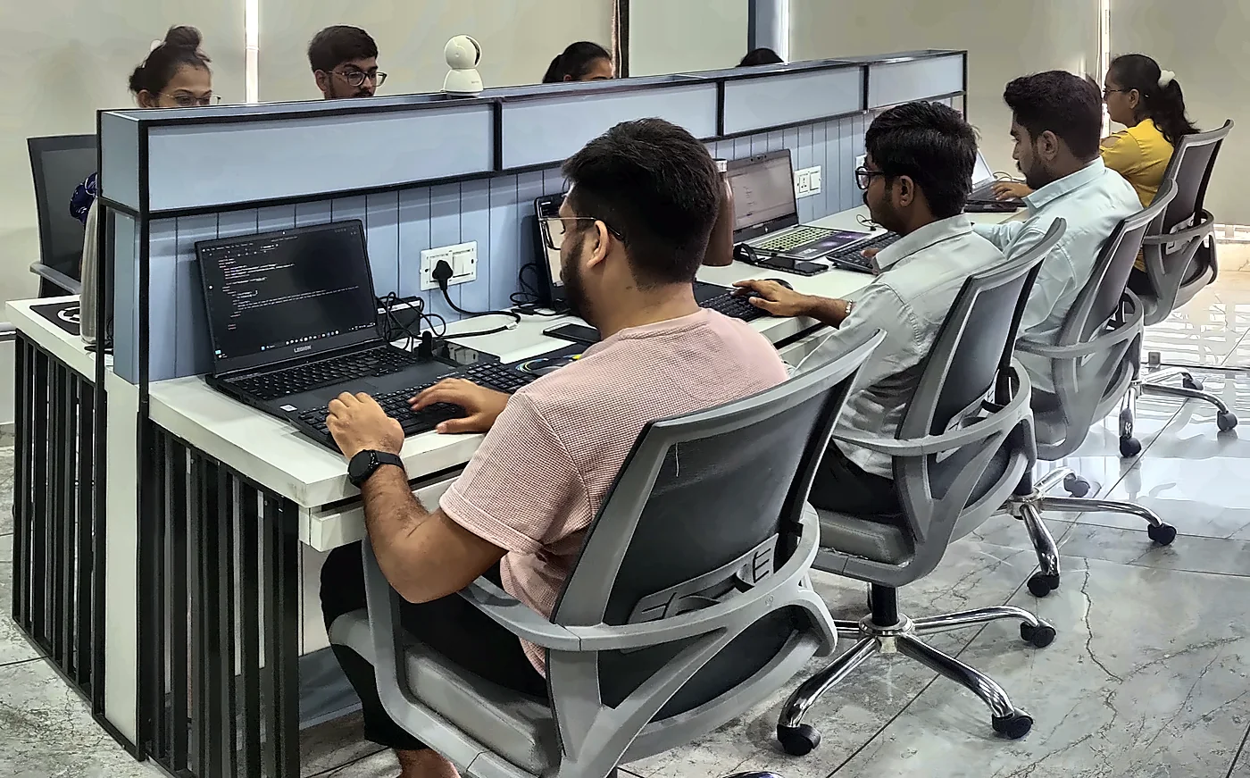 Our team at work in Ahmedabad