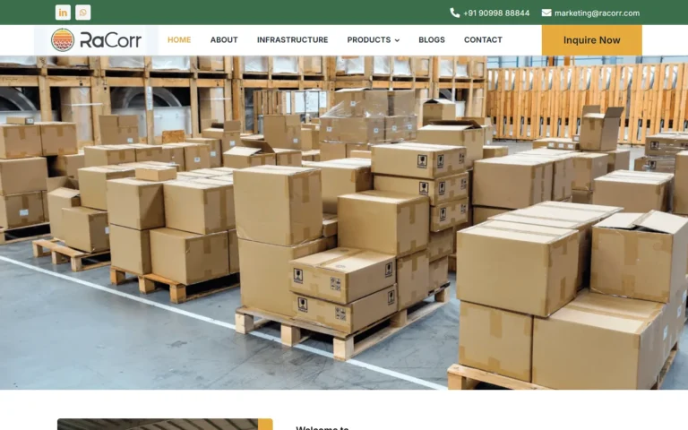 Racorr Pack website
