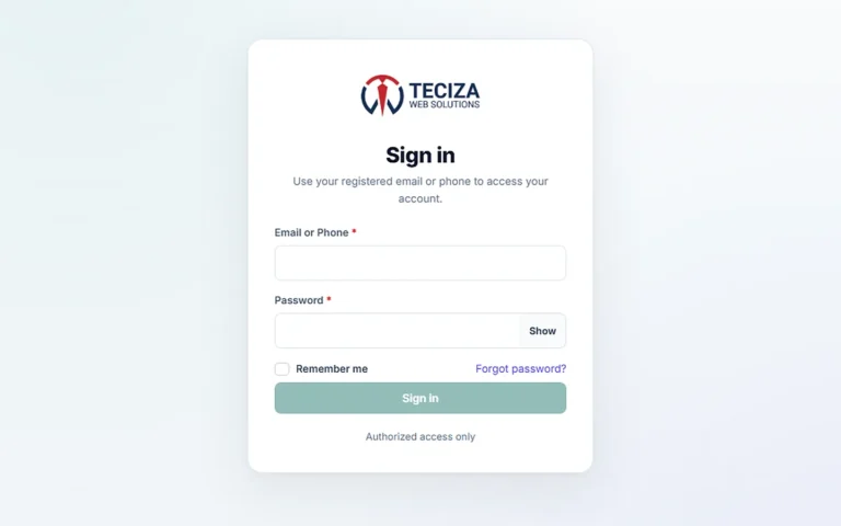 Teciza TMS website